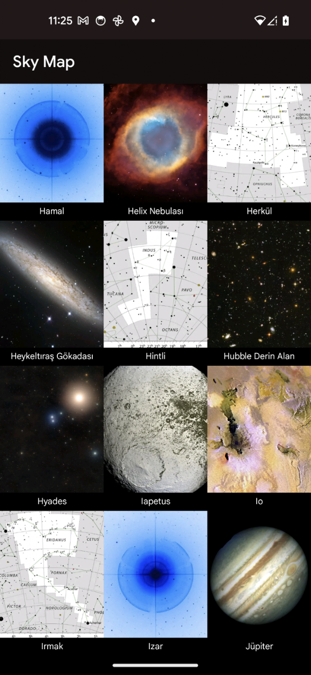 Sky Map: Gökyüzü Haritası Resimleri