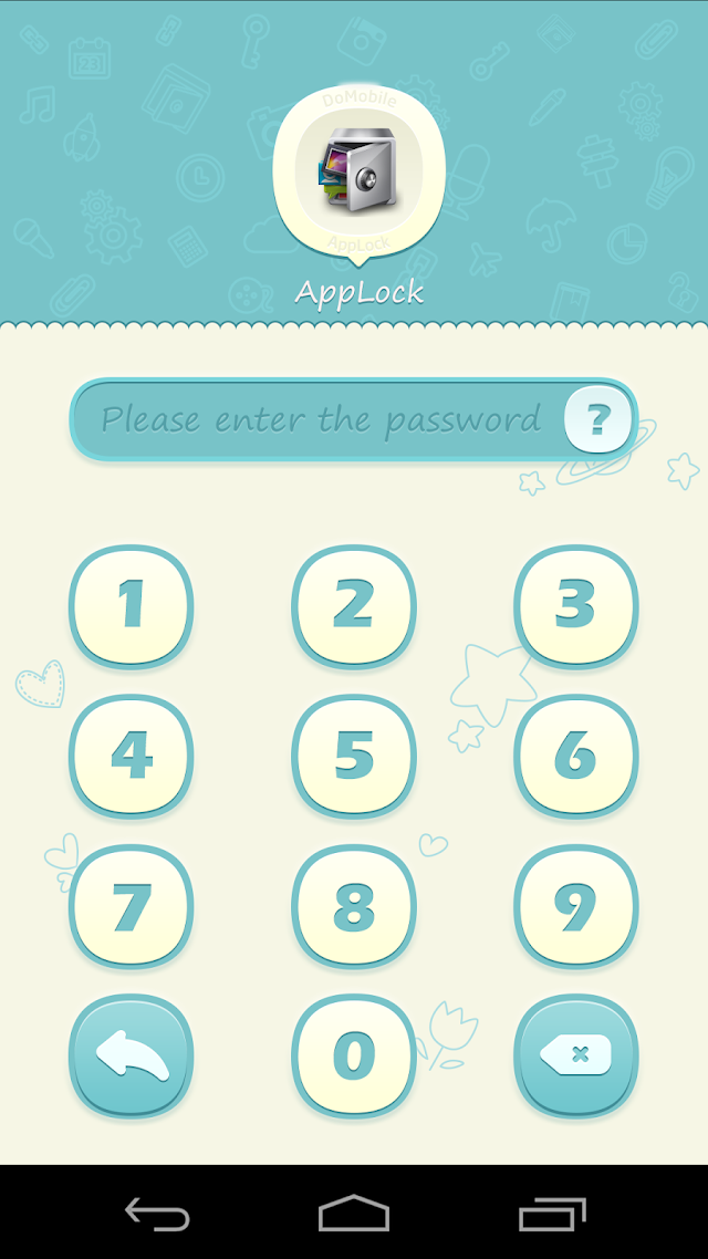 AppLock Theme Blue Resimleri