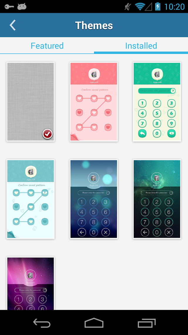 AppLock Theme Blue Resimleri
