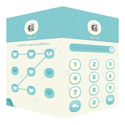 Android AppLock Theme Blue ikonu