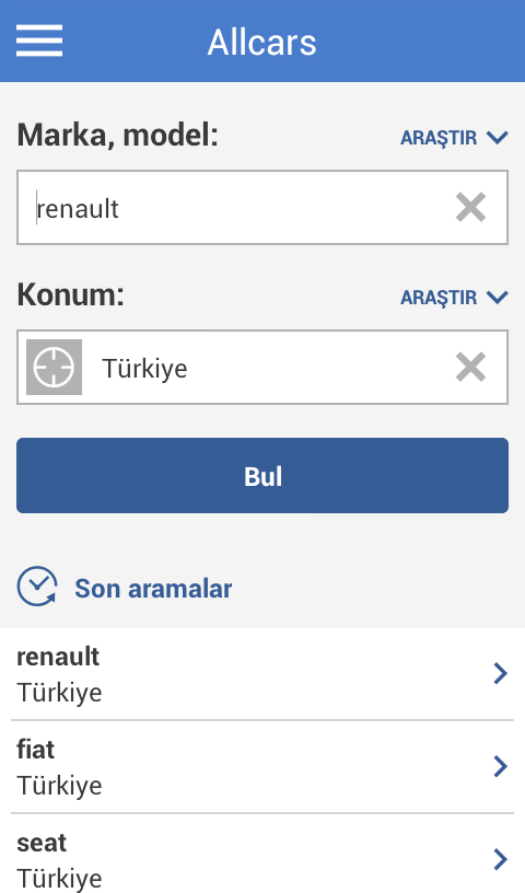 Aracınızı bulun ve satın alın Resimleri