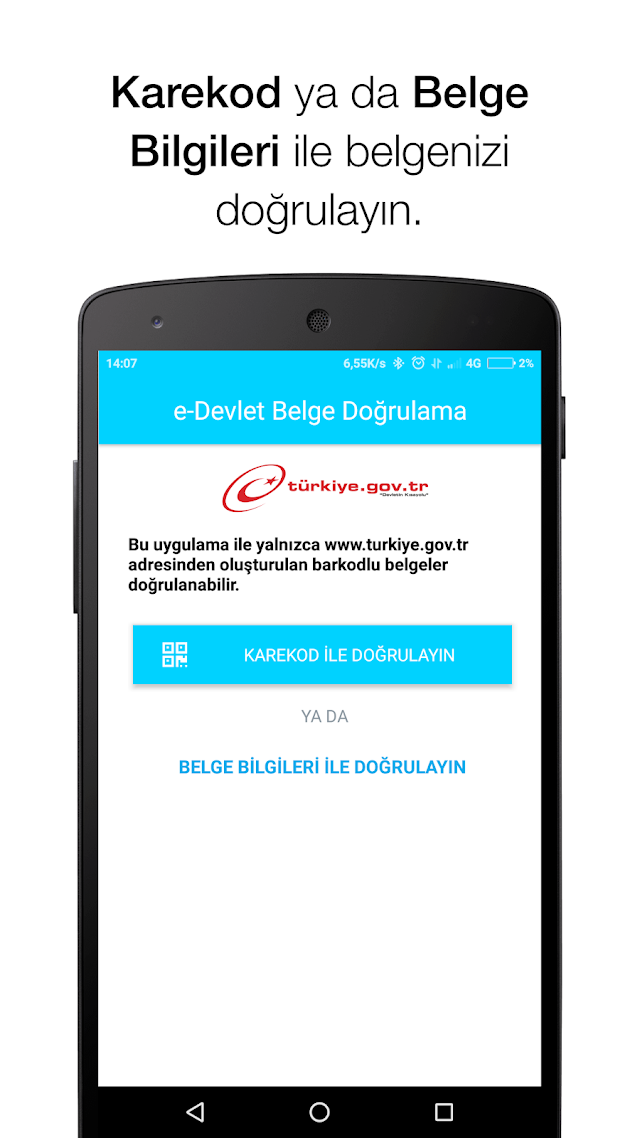 e-Devlet Belge Doğrulama Resimleri