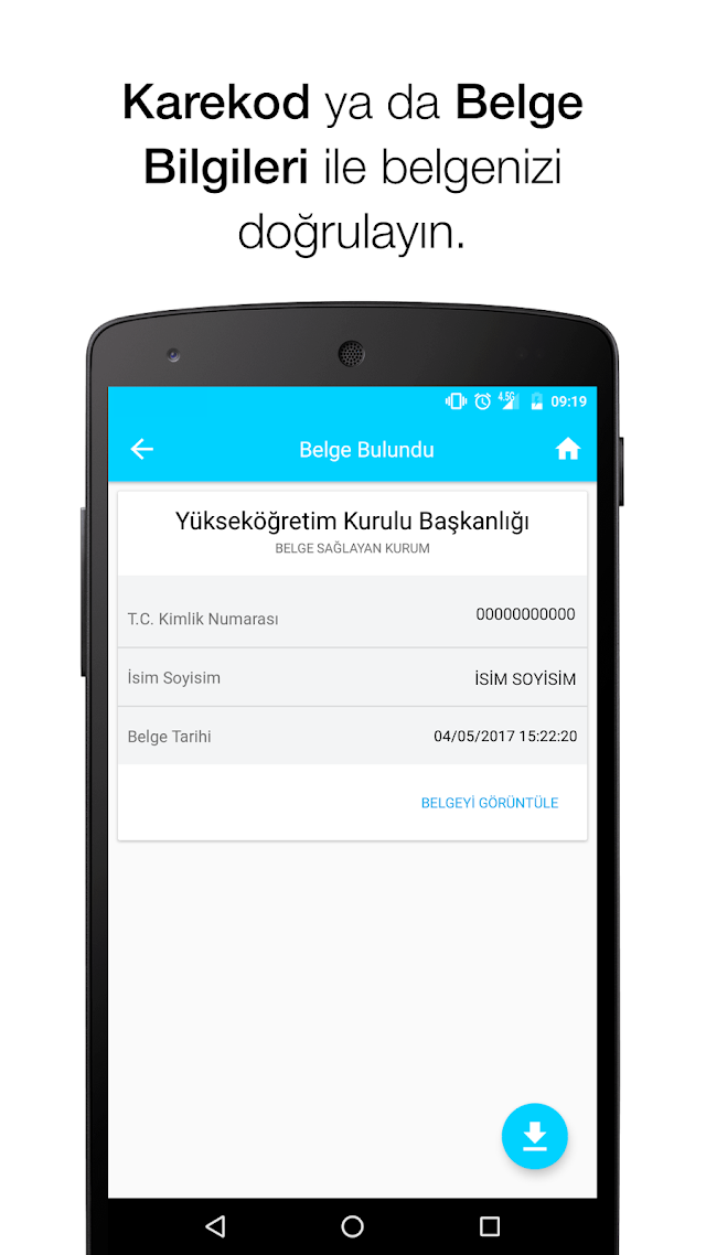 e-Devlet Belge Doğrulama Resimleri