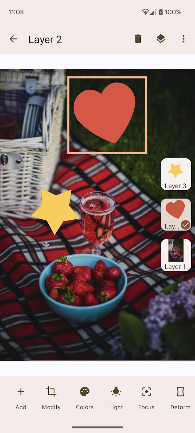 Oojao multi layer photo editor Resimleri