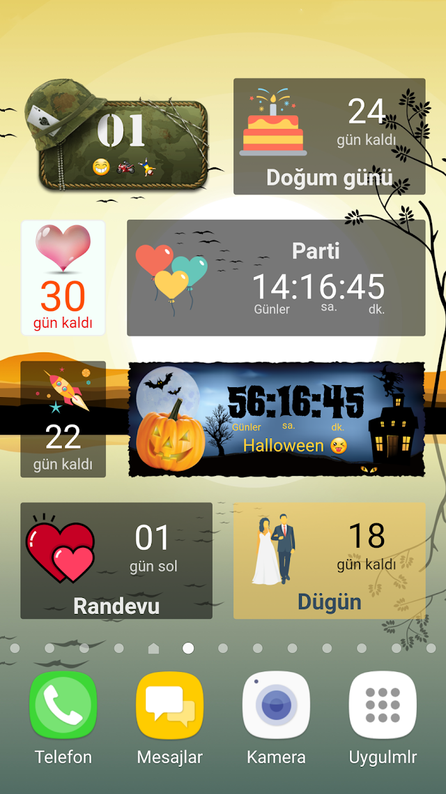 Geri sayım Widget / Gün Sayacı Resimleri
