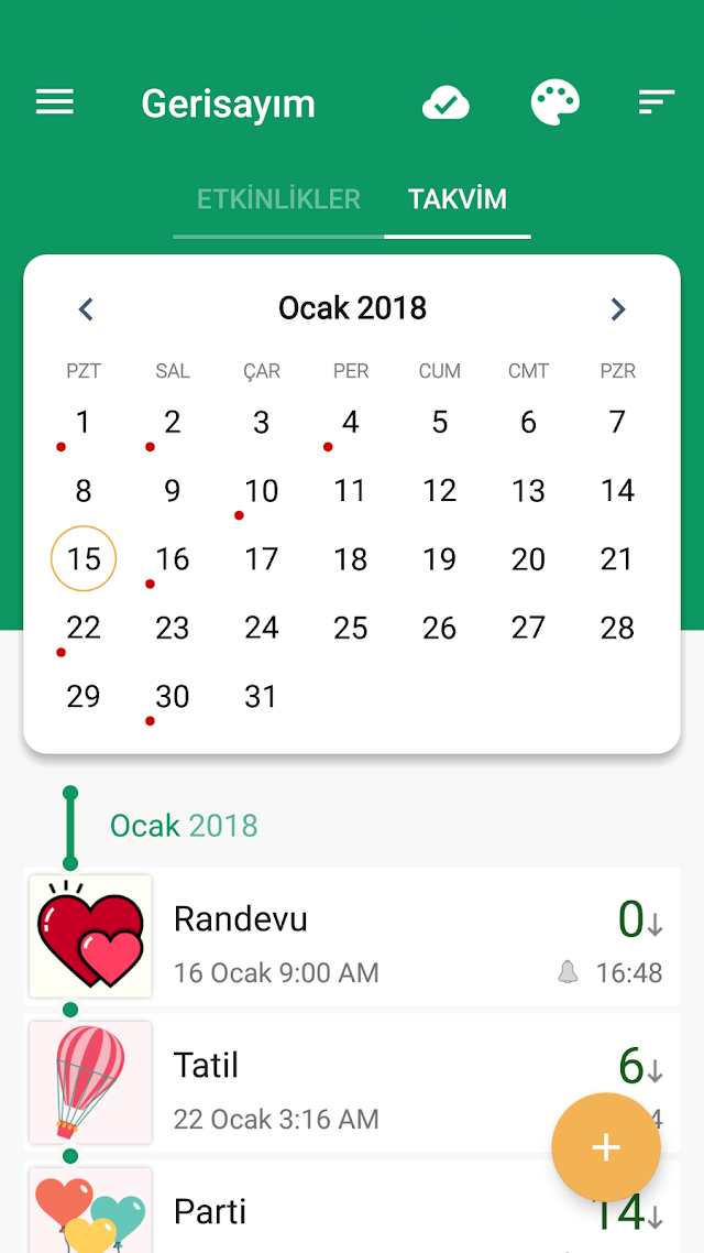 Geri sayım Widget / Gün Sayacı Resimleri