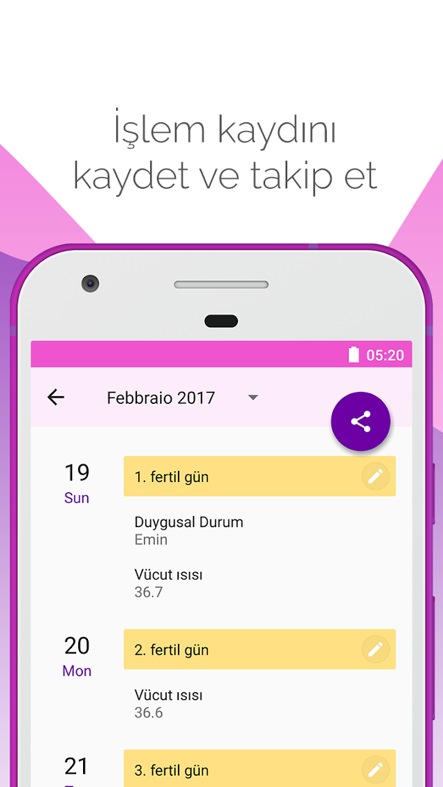 Adet Takvimi / Adet Takibi Resimleri