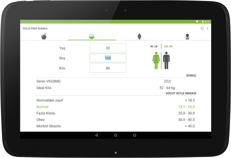 Ideal Kilo Hesaplama VKI (BMI) Resimleri