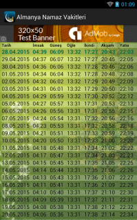 Almanya Namaz Vakitleri 2015 Resimleri