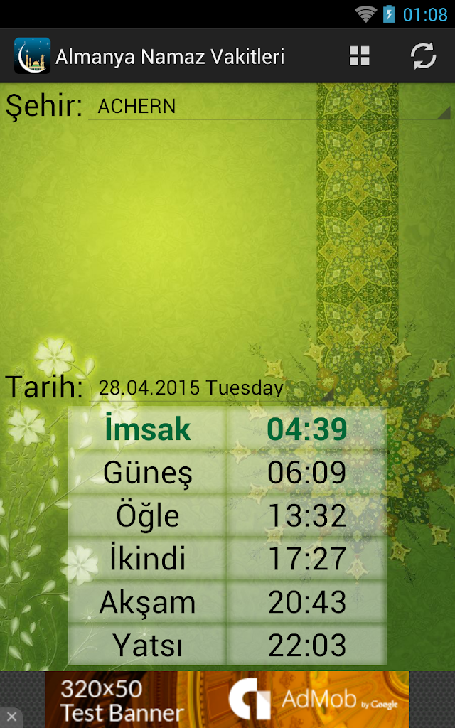 Almanya Namaz Vakitleri Resimleri