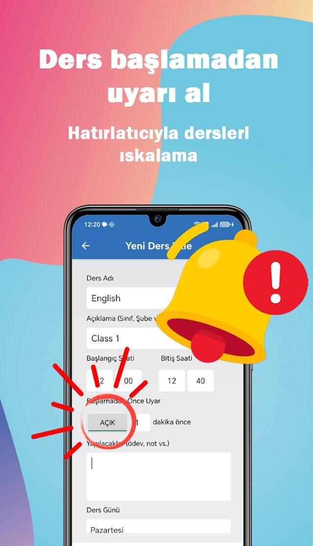 Ders Programım Resimleri