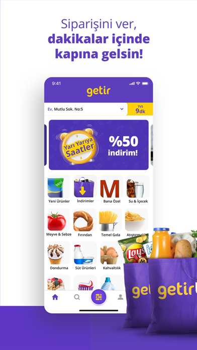 getir: market, yemek ve dahası Resimleri