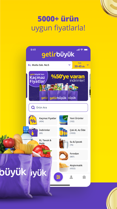 getir: market, yemek ve dahası Resimleri