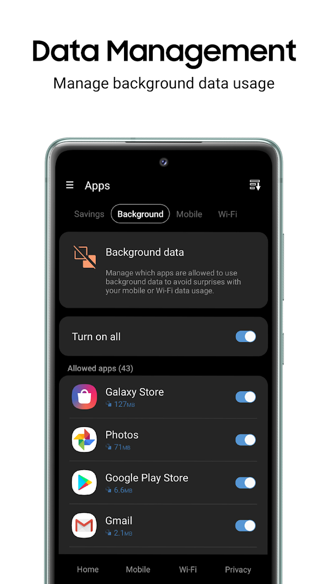 Samsung Max VPN & Data Saver Resimleri