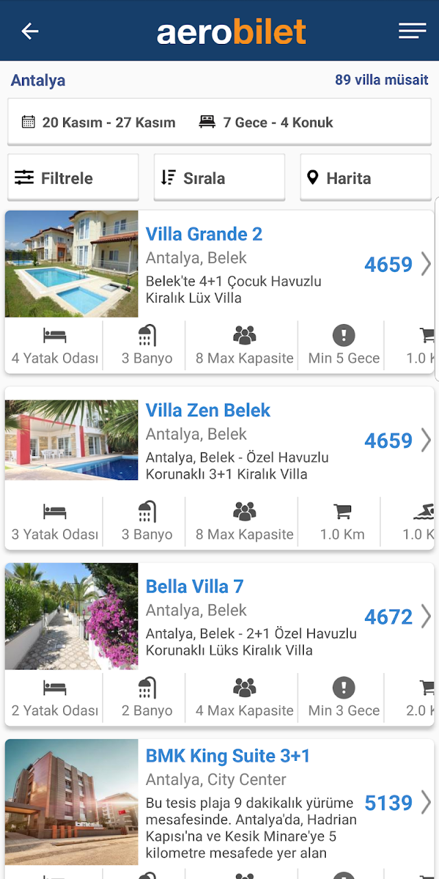 Aerobilet - U�ak bileti, Otel, Resimleri