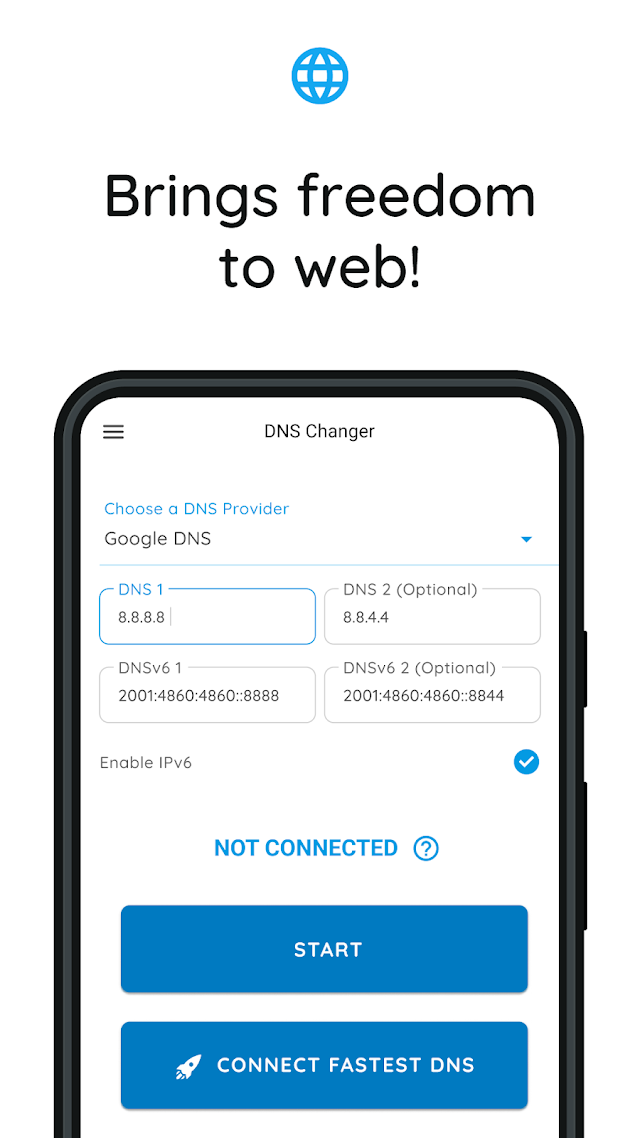 DNS Changer & Net Speed Test Resimleri