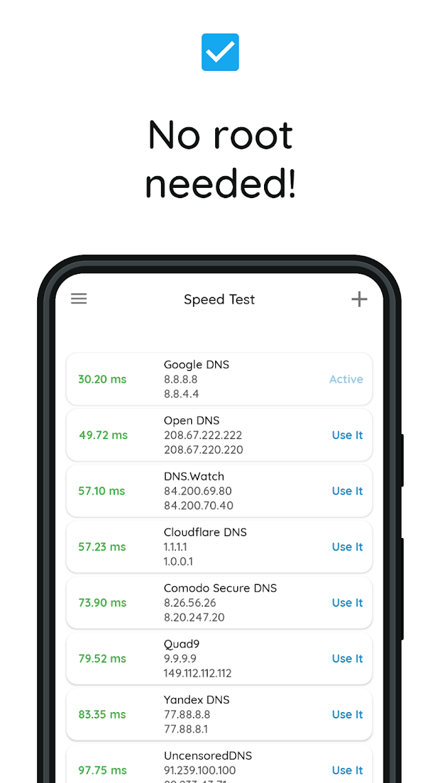 DNS Changer & Net Speed Test Resimleri