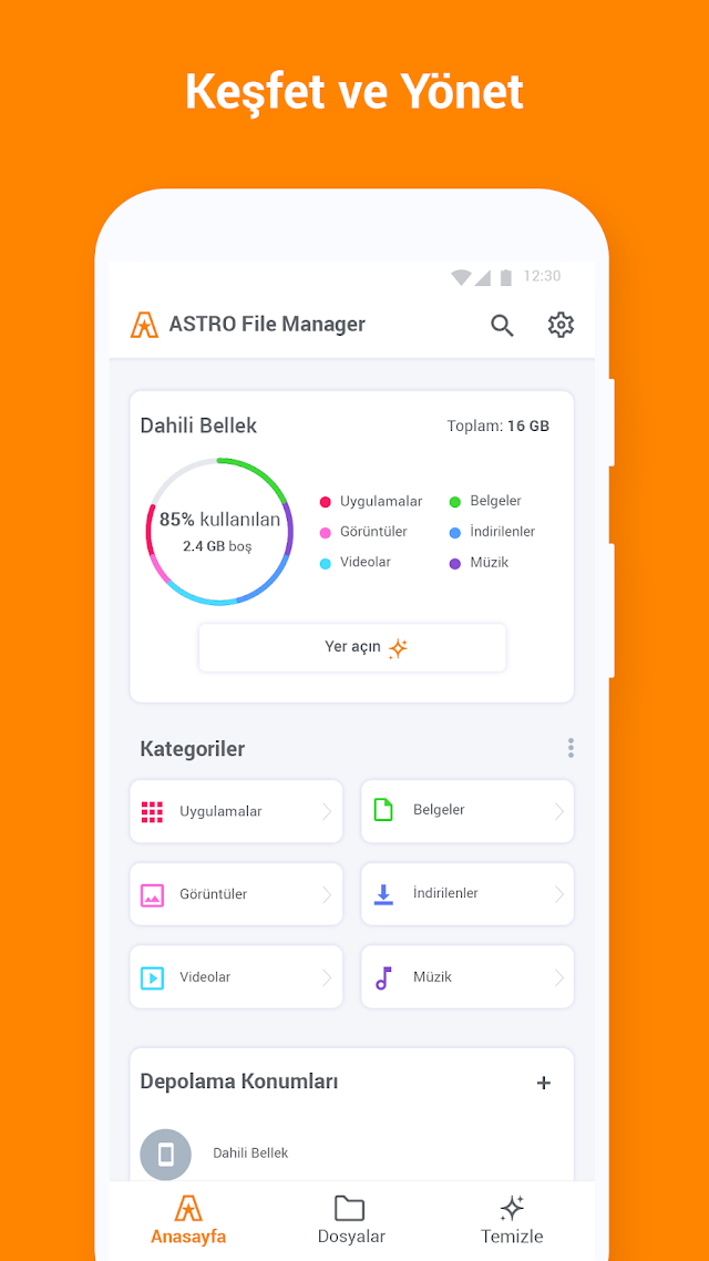 ASTRO Dosya Yöneticisi Resimleri