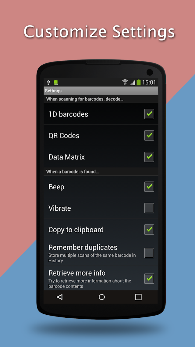 Barkod ve QR Scanner Resimleri