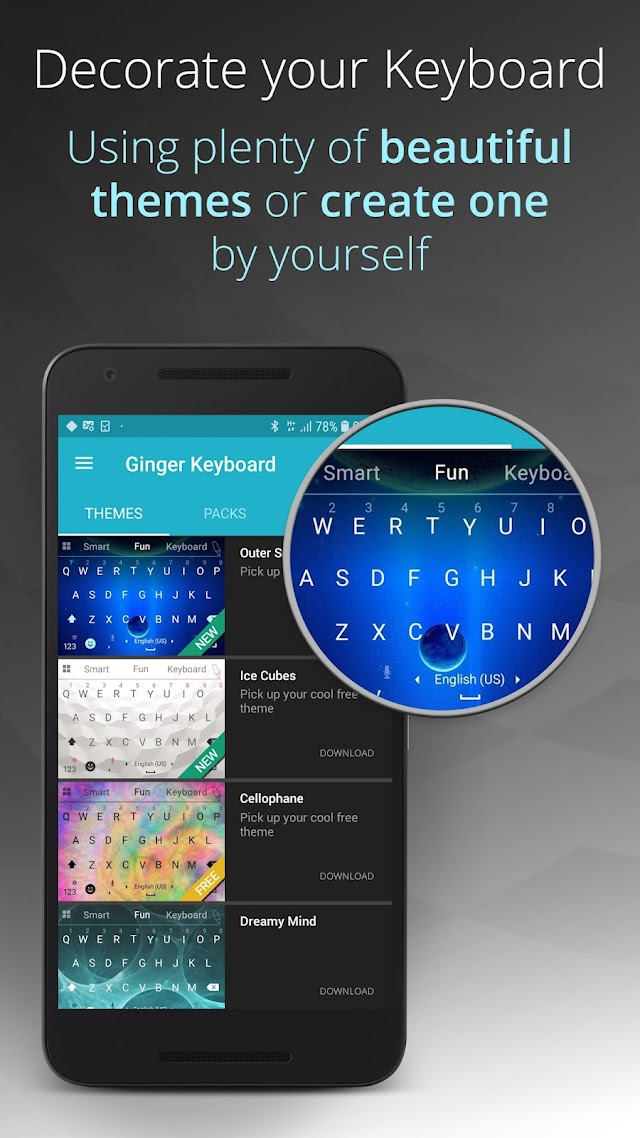 Ginger Klavye Türkçe+Ingilizce Resimleri