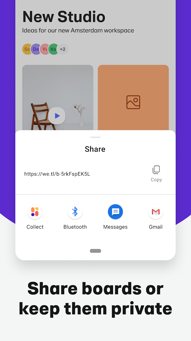 WeTransfer Dosya Transferi Uygulaması Resimleri