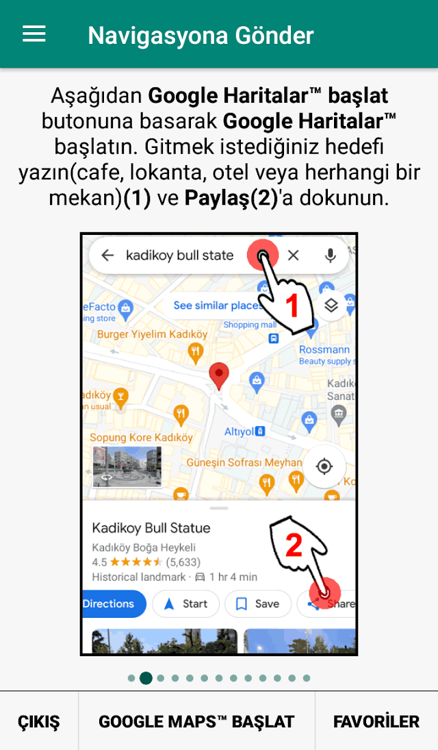 Navigasyona Gönder Resimleri