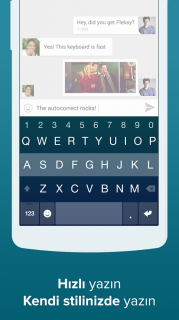 Fleksy Klavye + Emoji Resimleri