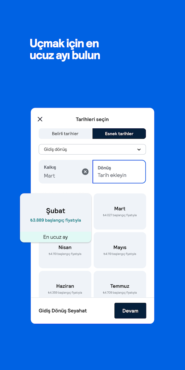 Skyscanner Uçuş/Otel/Araç Resimleri