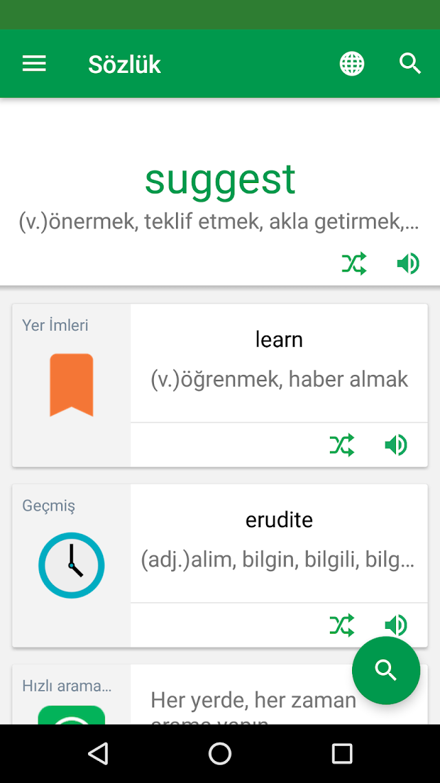 İngilizce Türkçe Sözlük Resimleri