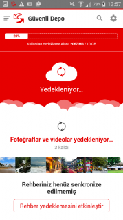 Vodafone Gvenli Depo Resimleri