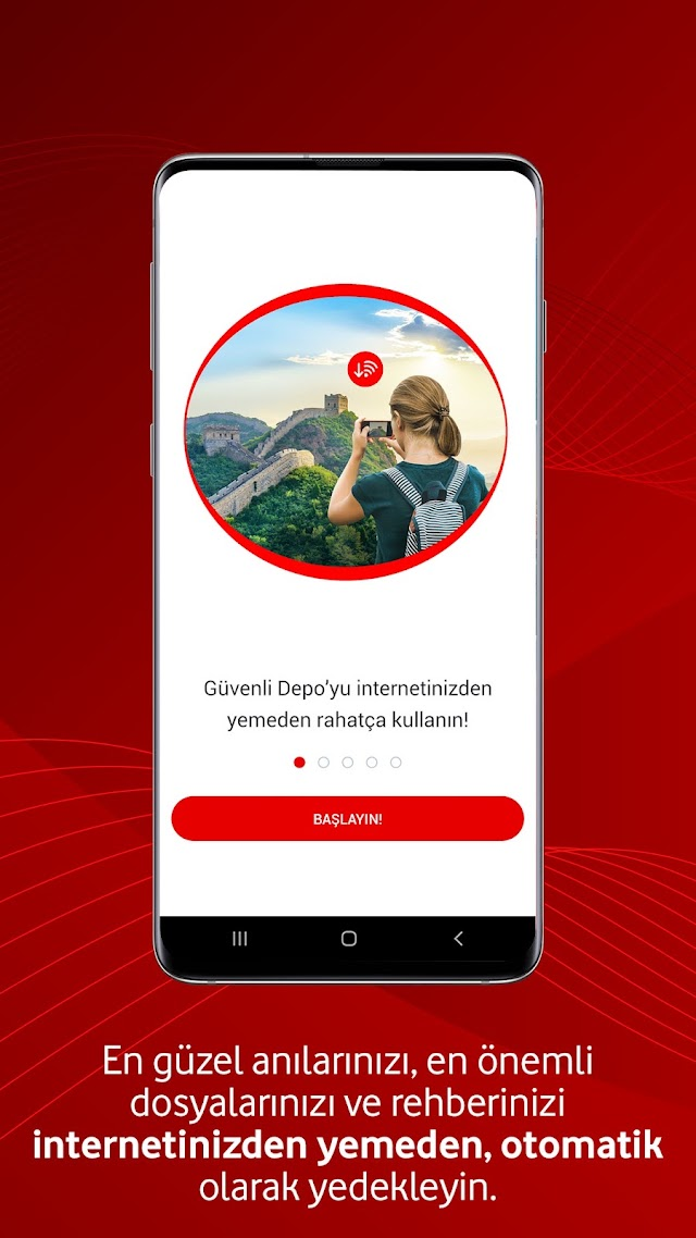 Vodafone Güvenli Depo Resimleri