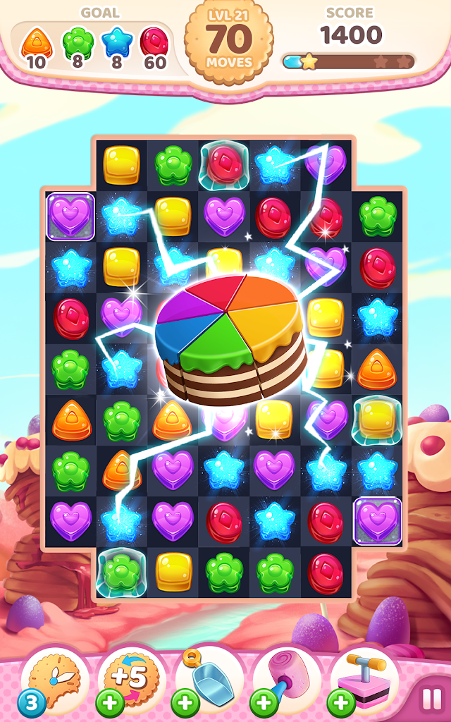 Cookie Rush Match 3 Resimleri