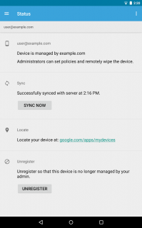 Google Apps Device Policy Resimleri