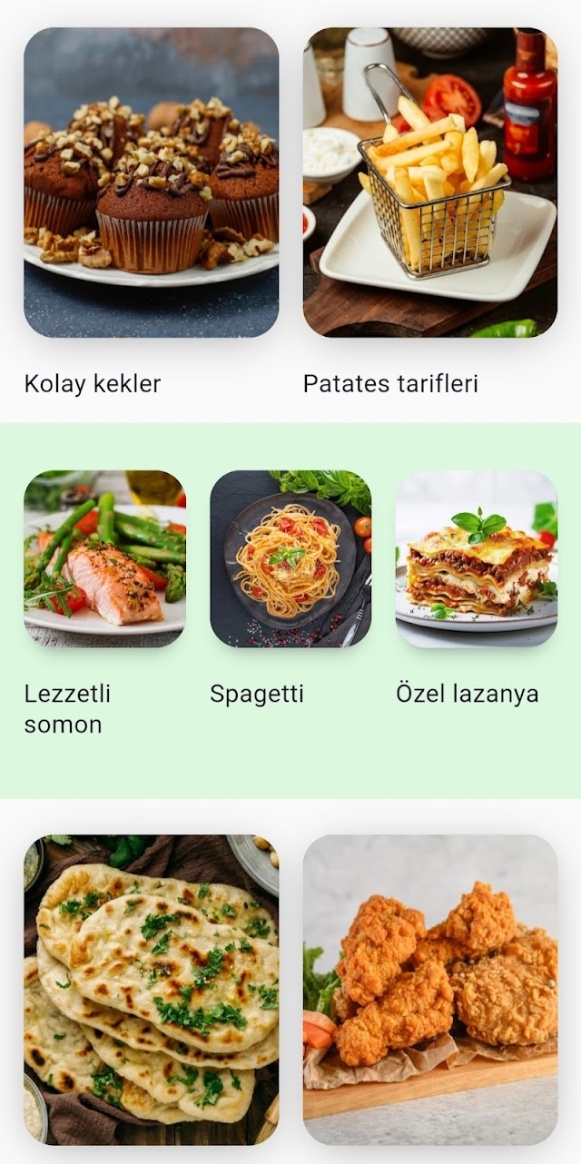 Yemek Tarifleri uygulama Resimleri