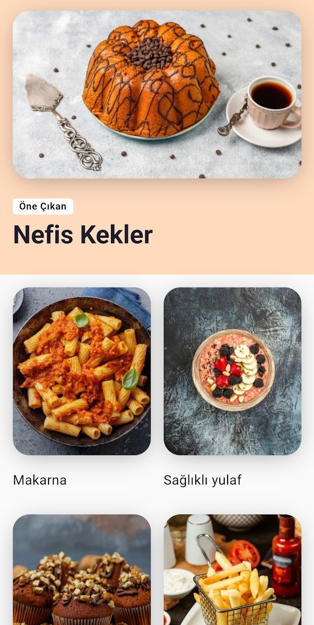 Yemek Tarifleri uygulama Resimleri