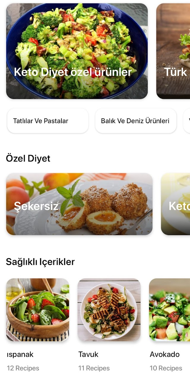 Yemek Tarifleri uygulama Resimleri