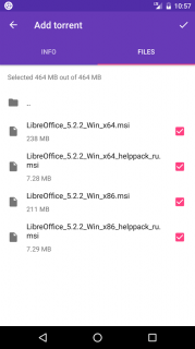 LibreTorrent Resimleri