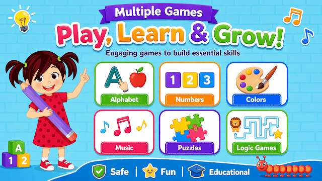 Kids Preschool Learning Games Resimleri