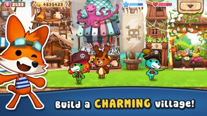 Free Town Building with Animals Resimleri
