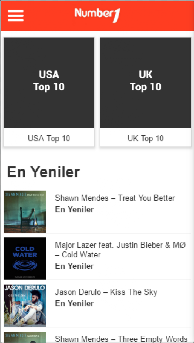 Android için Number1 Uygulaması Resimleri