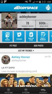 BodySpace - Social Fitness App Resimleri