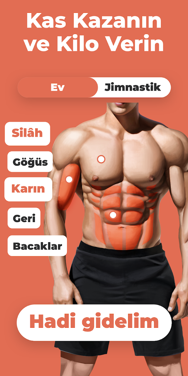 Android için Fitness ve Vücut Geliştirme Uygulaması Resimleri
