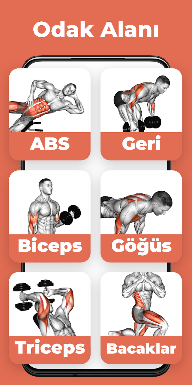 Android için Fitness ve Vücut Geliştirme Uygulaması Resimleri
