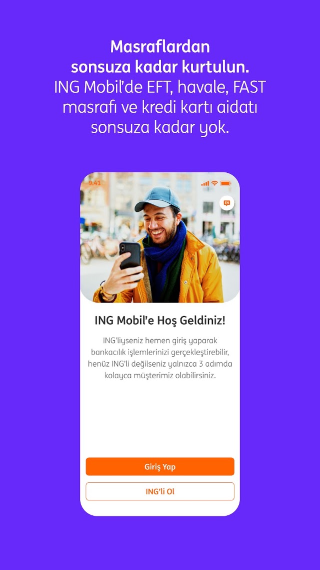 Android için ING Bank Mobil Uygulaması Resimleri
