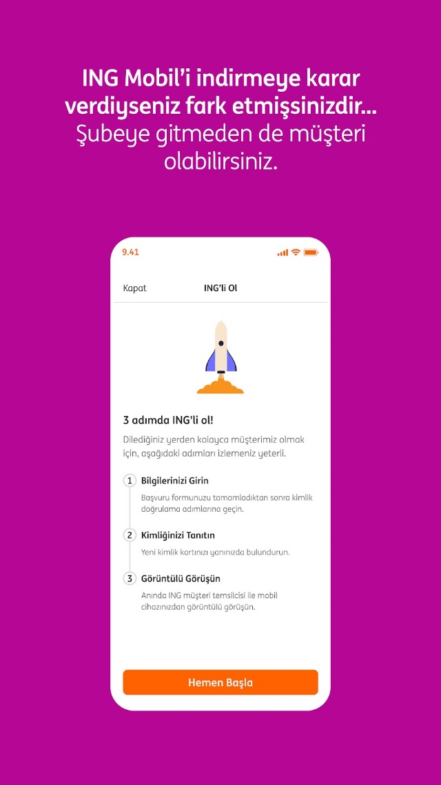 Android için ING Bank Mobil Uygulaması Resimleri