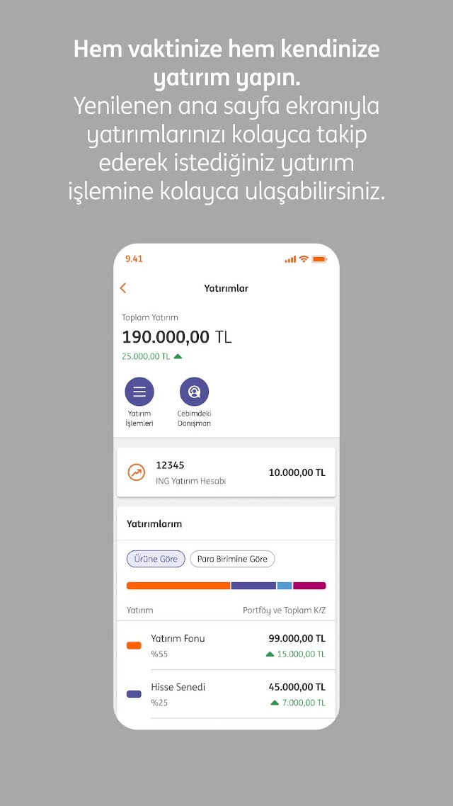 Android için ING Bank Mobil Uygulaması Resimleri
