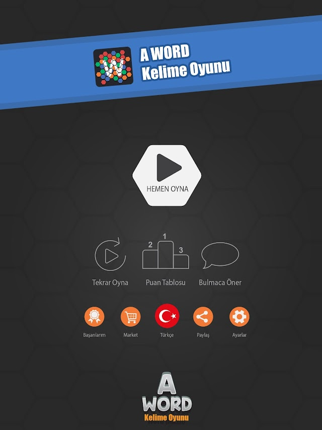 A Word Kelime Oyunu (Türkçe) Resimleri