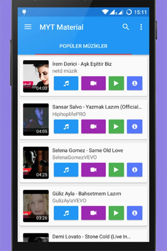 Mp3 İndirme Uygulaması Resimleri