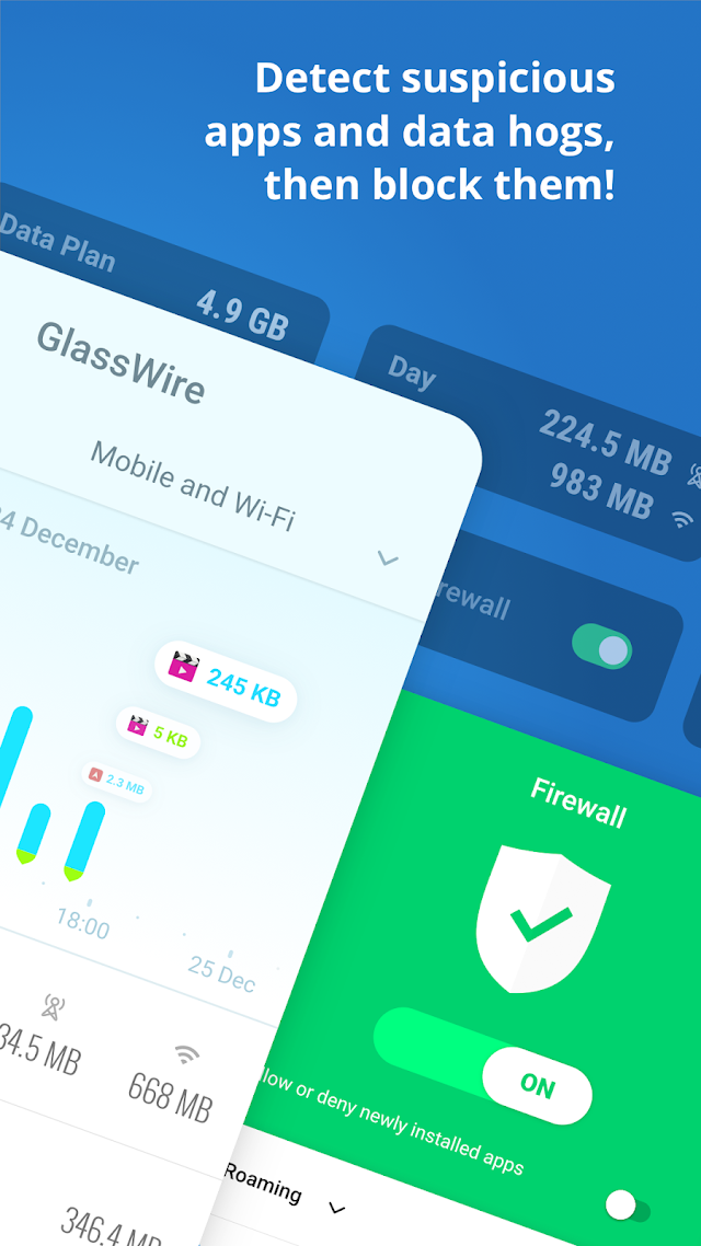 GlassWire Data Usage Monitor Resimleri