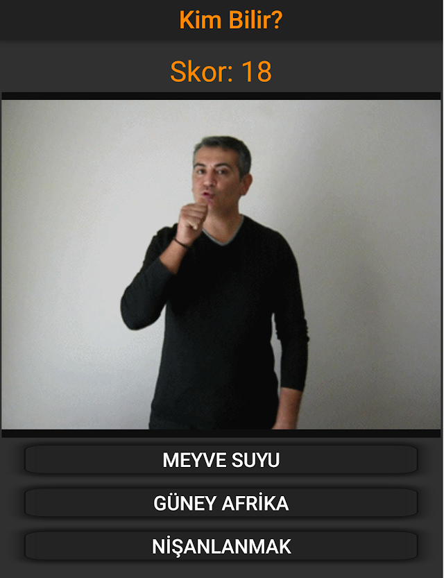 İşaret Dili - Hareketli Sözlük Resimleri